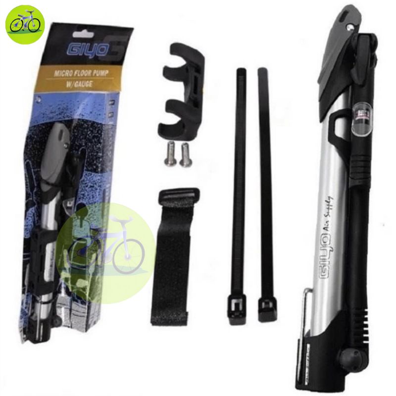 Bơm Xe Đạp Mini Giyo GM-71 Đầu Bum AV/FV 140PSI