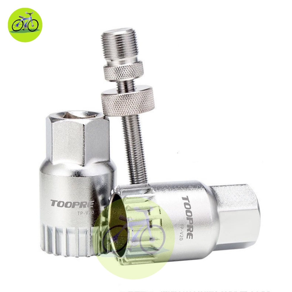 [HCM]Cảo trục giữa xe đạp cốt vuông bạc đạn và ti định tâm Toopre chinh hãng