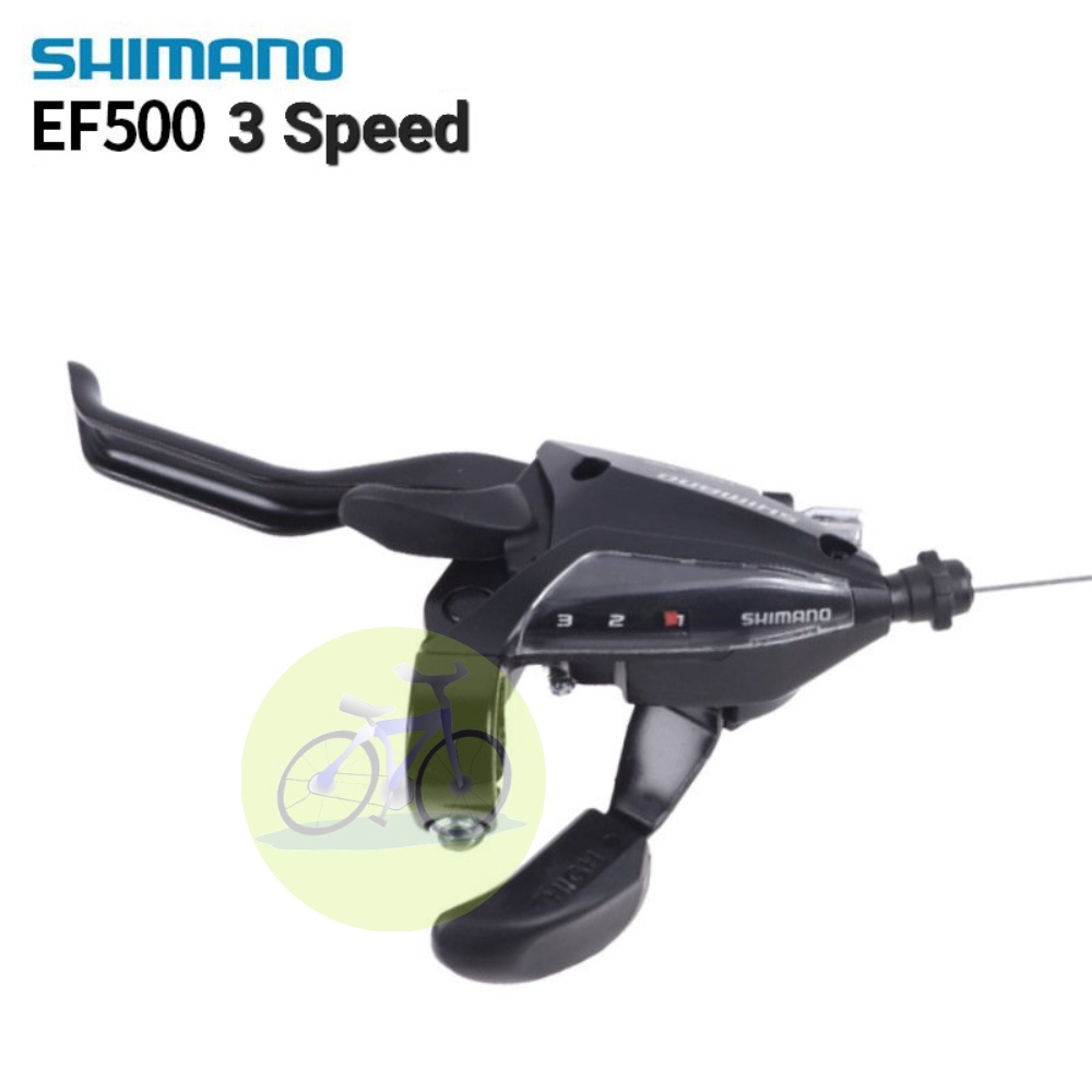 Tay đề xe đạp bấm xả shimano chính hãng 3x7/3x8 speed