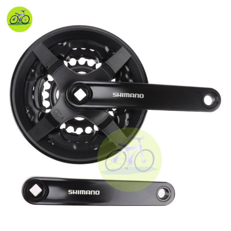 Đùi Dĩa Xe Đạp Thể Thao Nhôm Shimano FC-TY301 trước 3 tầng 42/48T