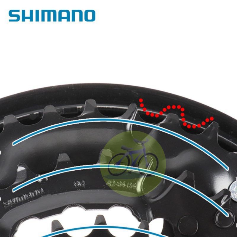 Đùi Dĩa Xe Đạp Thể Thao Nhôm Shimano FC-TY301 trước 3 tầng 42/48T