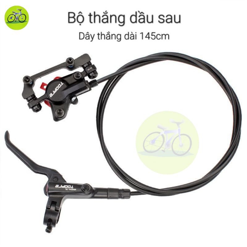 THẮNG DẦU XE ĐẠP PHANH ĐĨA THỦY LỰC TOOPRE CHINH HÃNG 2 PISTONS