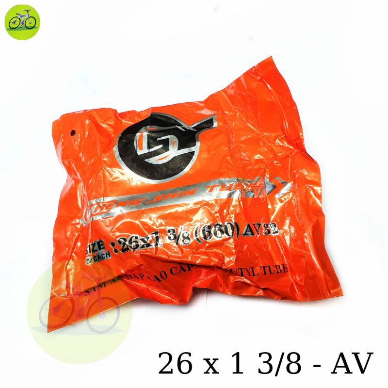 Ruột xe đạp săm CHENGSHIN 26-27x1.3/8 - 20-24-26x1.95/2.125 AV32-48mm van xe máy