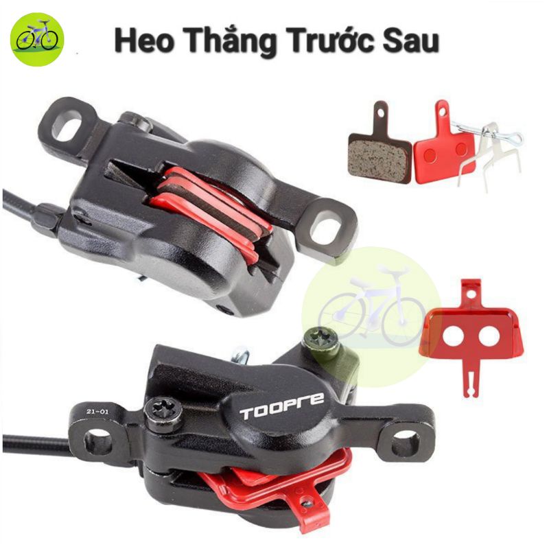 THẮNG DẦU XE ĐẠP PHANH ĐĨA THỦY LỰC TOOPRE CHINH HÃNG 2 PISTONS