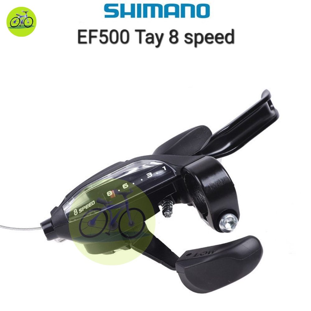 Tay đề xe đạp bấm xả shimano chính hãng 3x7/3x8 speed