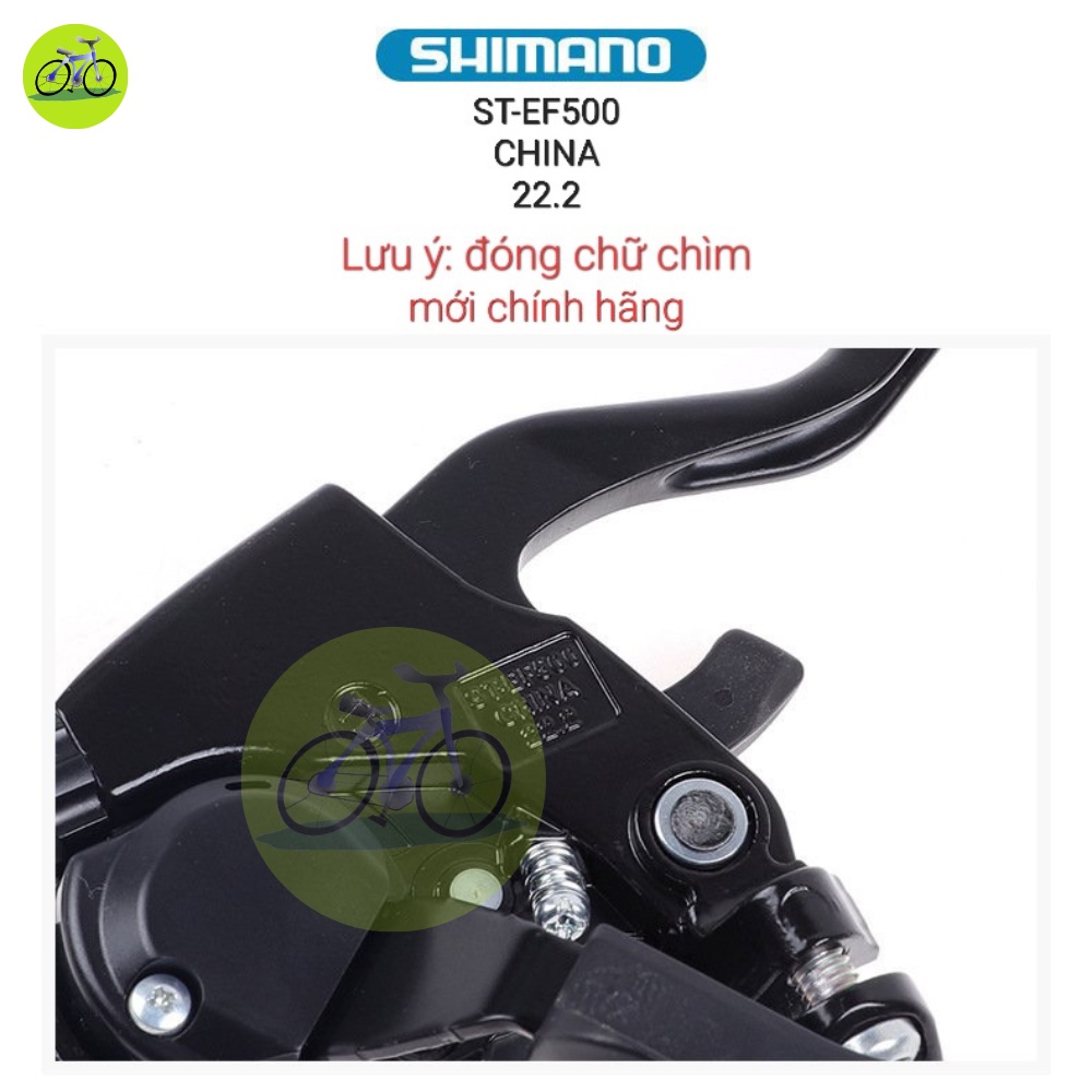 Tay đề xe đạp bấm xả shimano chính hãng 3x7/3x8 speed