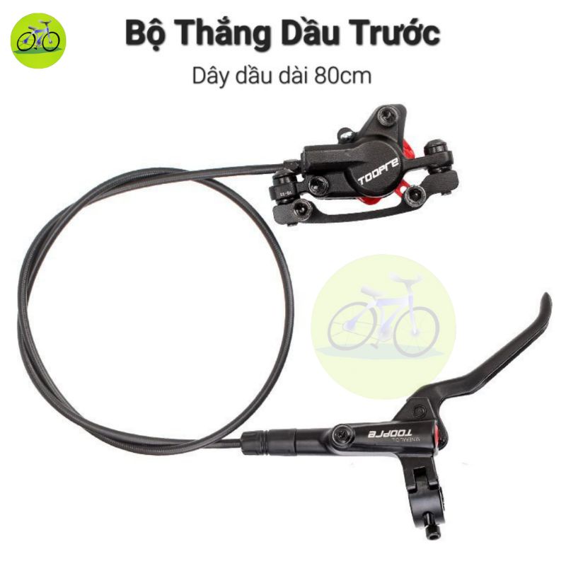 THẮNG DẦU XE ĐẠP PHANH ĐĨA THỦY LỰC TOOPRE CHINH HÃNG 2 PISTONS