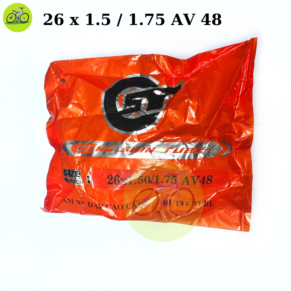 Ruột xe đạp săm CHENGSHIN 26-27x1.3/8 - 20-24-26x1.95/2.125 AV32-48mm van xe máy