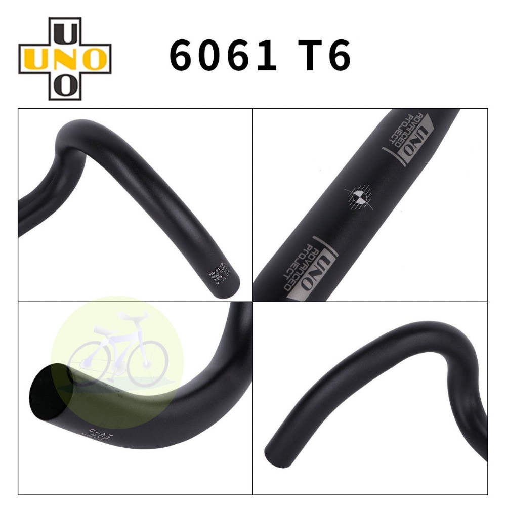 [HCM] Ghi đông Gravel UNO Xe đạp / Ghi đông tay lái ga vồ FL12 31.8mm Road / Fixed gear