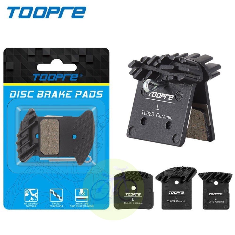 [HCM] Phanh Thắng đĩa tỏa nhiệt TOOPRE Ceramic L03A L04A L05A / Má thắng đĩa gốm xứ cho xe đạp