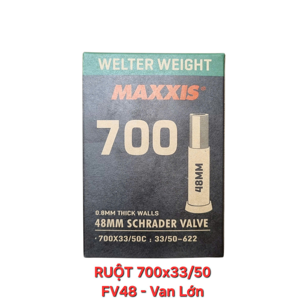 Ruột Xe Đạp Maxxis Welter Weight Đủ Size 26, 27.5,  29 Inch 700C Van Nhỏ Van Lớn