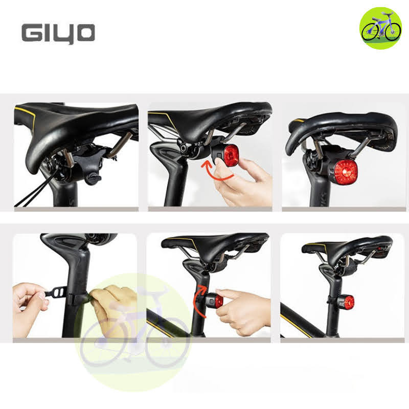 [Giyo HCM] Đèn hậu xe đạp GL09, GL09s, CX-TL01 thời gian sáng lên tới 100 giờ, chống nước ip66