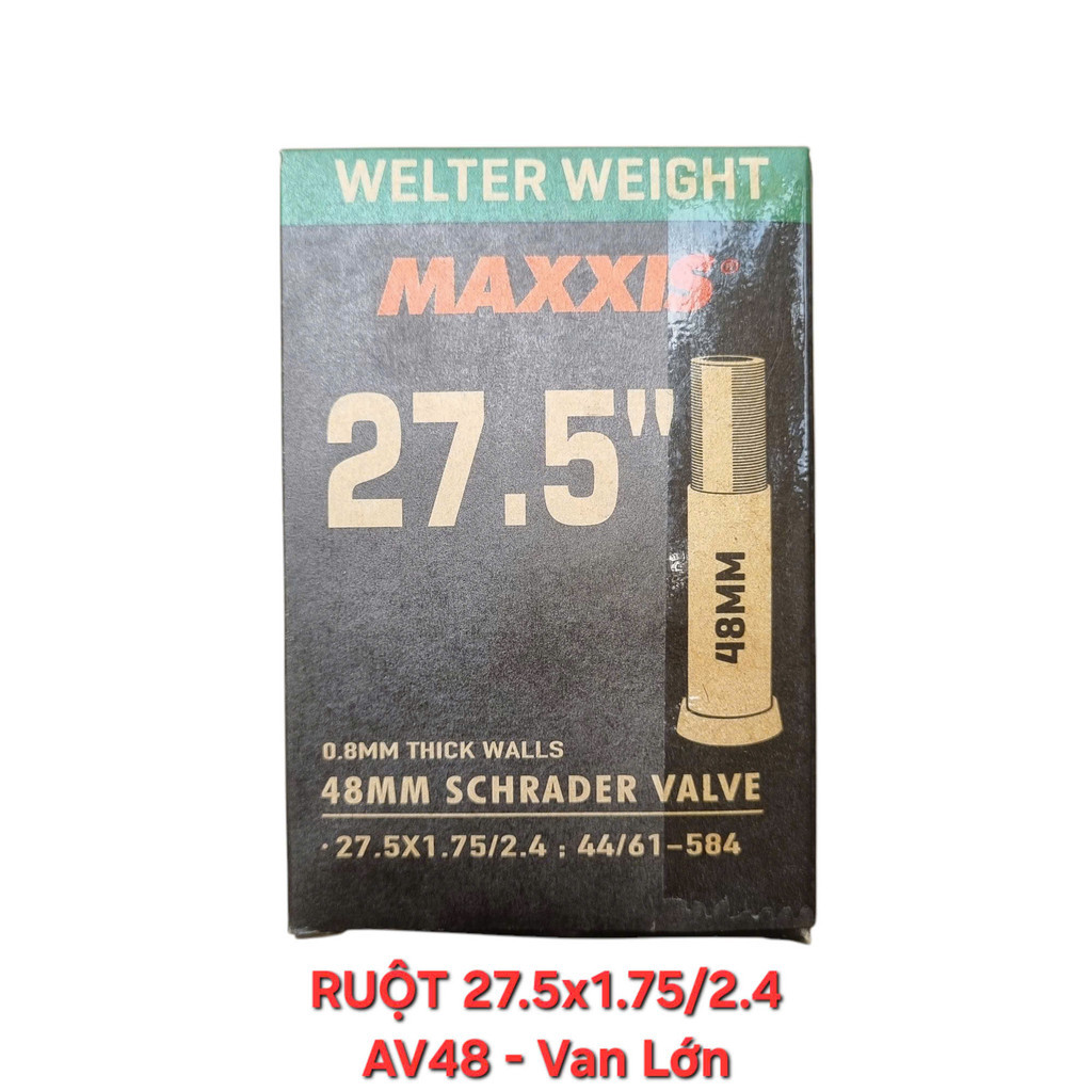 Ruột Xe Đạp Maxxis Welter Weight Đủ Size 26, 27.5,  29 Inch 700C Van Nhỏ Van Lớn