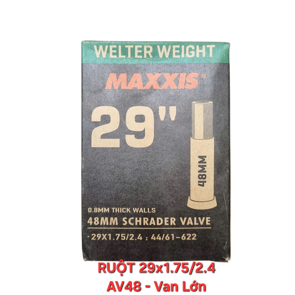 Ruột Xe Đạp Maxxis Welter Weight Đủ Size 26, 27.5,  29 Inch 700C Van Nhỏ Van Lớn