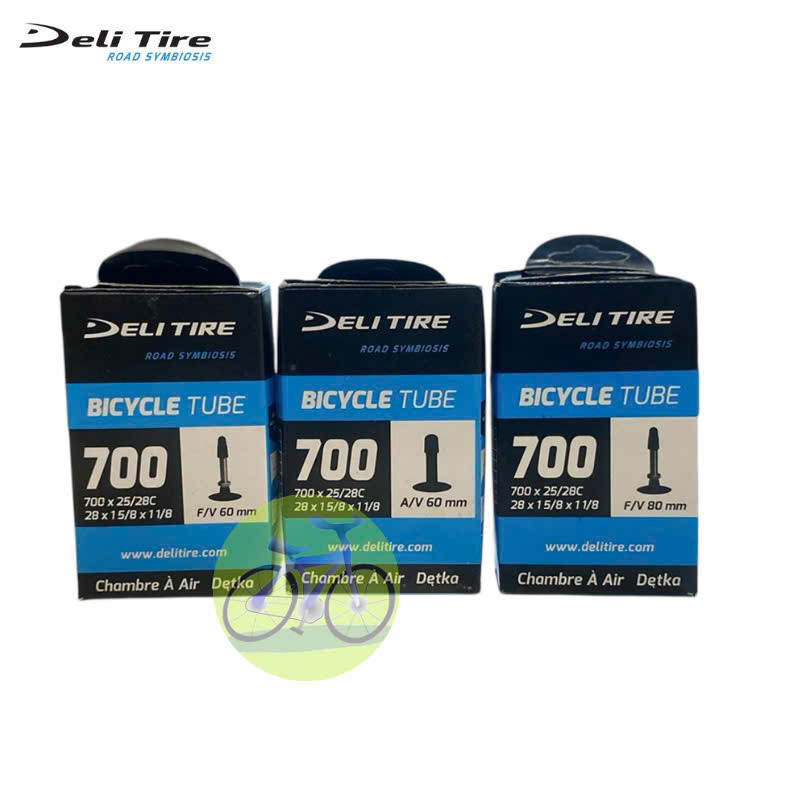 Ruột Xe Đạp Deli Tire 700c Van Nhỏ/Van Lớn - Kích Thước 26, 27.5 Inch