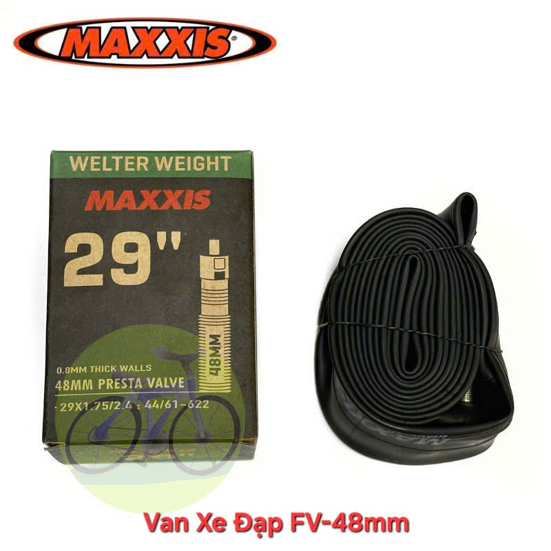 Ruột Xe Đạp Maxxis 29 x 1.75/2.4 Chất Lượng Cao Su Tốt, Độ Bền Cao và Tương Thích Bánh Xe 29 Inch