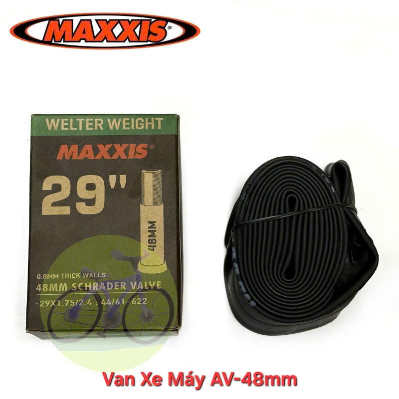 Ruột Xe Đạp Maxxis 29 x 1.75/2.4 Chất Lượng Cao Su Tốt, Độ Bền Cao và Tương Thích Bánh Xe 29 Inch