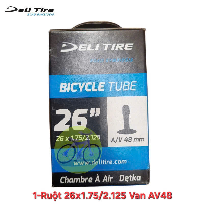 Ruột Xe Đạp Deli Tire 700c Van Nhỏ/Van Lớn - Kích Thước 26, 27.5 Inch