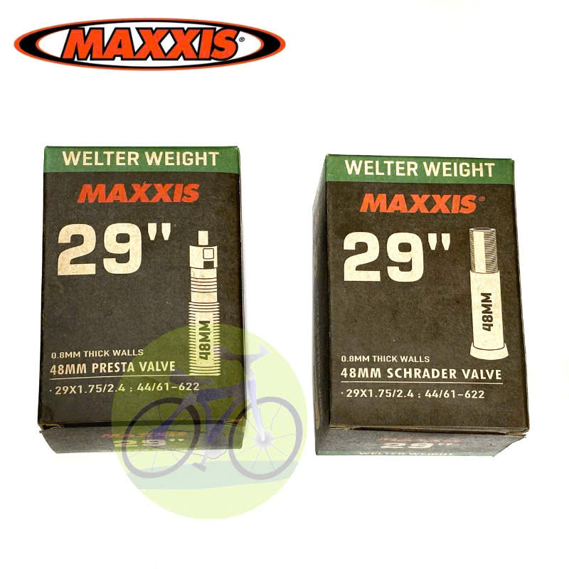 Ruột Xe Đạp Maxxis 29 x 1.75/2.4 Chất Lượng Cao Su Tốt, Độ Bền Cao và Tương Thích Bánh Xe 29 Inch