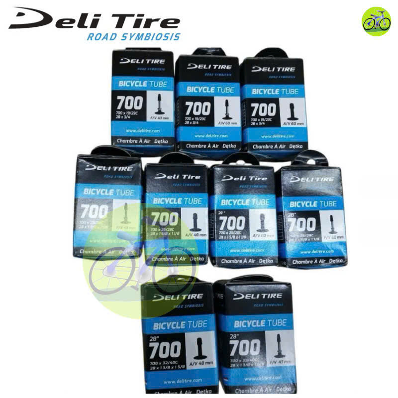 Ruột Xe Đạp Deli Tire 700c Van Nhỏ/Van Lớn - Kích Thước 26, 27.5 Inch