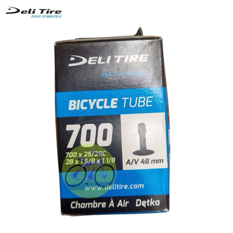 Ruột Xe Đạp Deli Tire 700c Van Nhỏ/Van Lớn - Kích Thước 26, 27.5 Inch