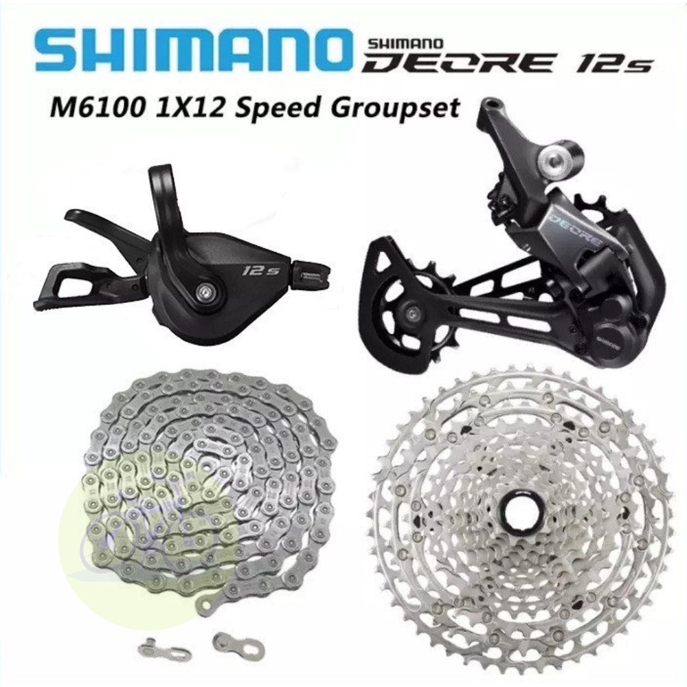 [HCM] Bộ gruop chuyển động SHIMANO DEORE M6100 / Trục rỗng 32T CÙI ĐỀ TAY ĐỀ 1x12s