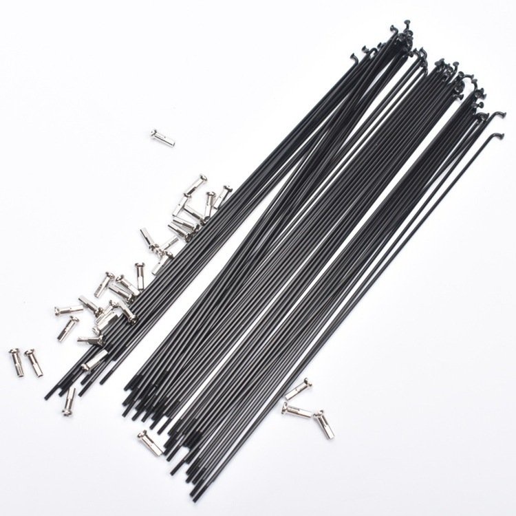 [HCM] Căm Xe Đạp, Nan Hoa Thép Sơn Đen Tĩnh Điện - 5 Cây.