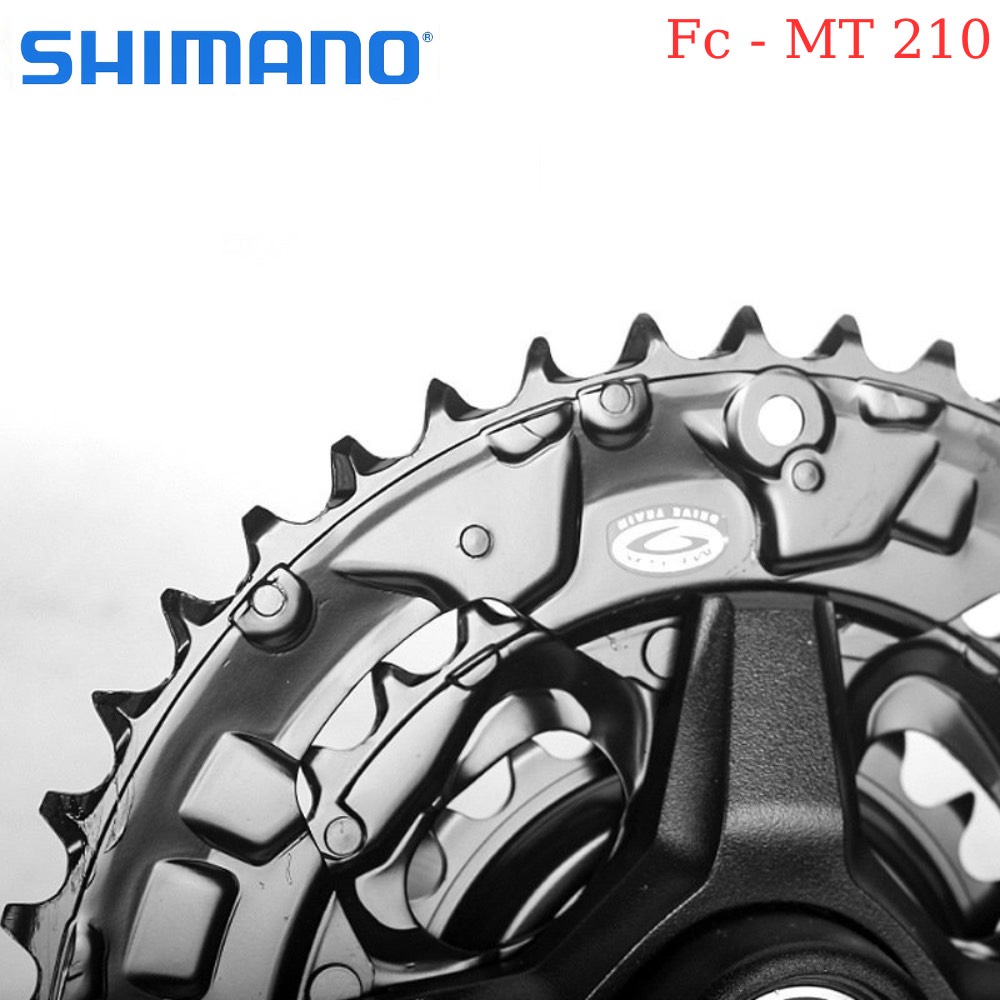 [HCM] Đùi đĩa Shimano trục rỗng 3 tầng FC-MT210 / Bộ giò đĩa xe đạp 40T Và 44T kèm BB vặn MT500