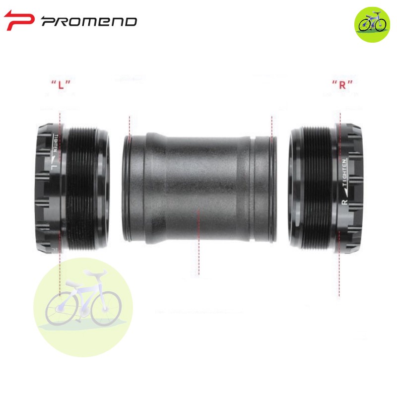 [HCM] BB Vặn Ép Trục giữa bạc đạn Promend lớn / Xe đạp thể thao trớn PF30 386DUB BSA30