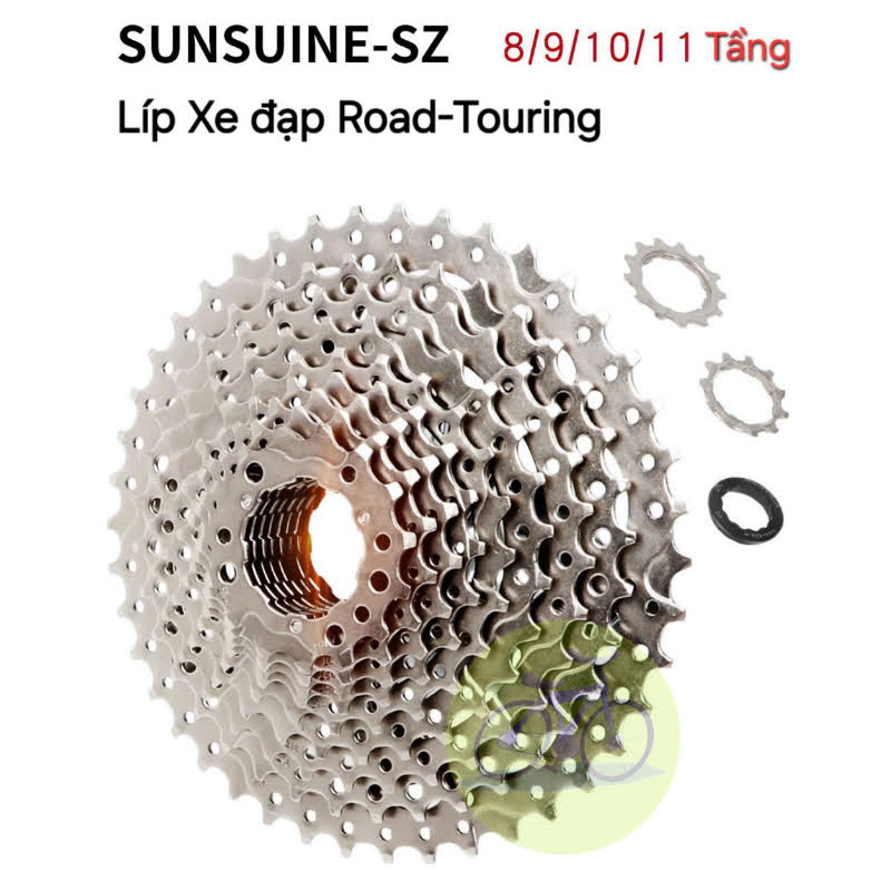 [HCM] Líp thả xe đạp cuộc Sunsuine 8/9/10/11 tầng / 11T-28T thả Mạ Crom