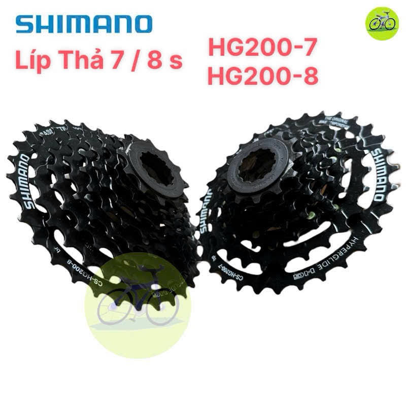 [HCM] Líp xe đạp thả 7 8 tầng Shimano 12-32T / Líp Thả CS-HG200-7 8