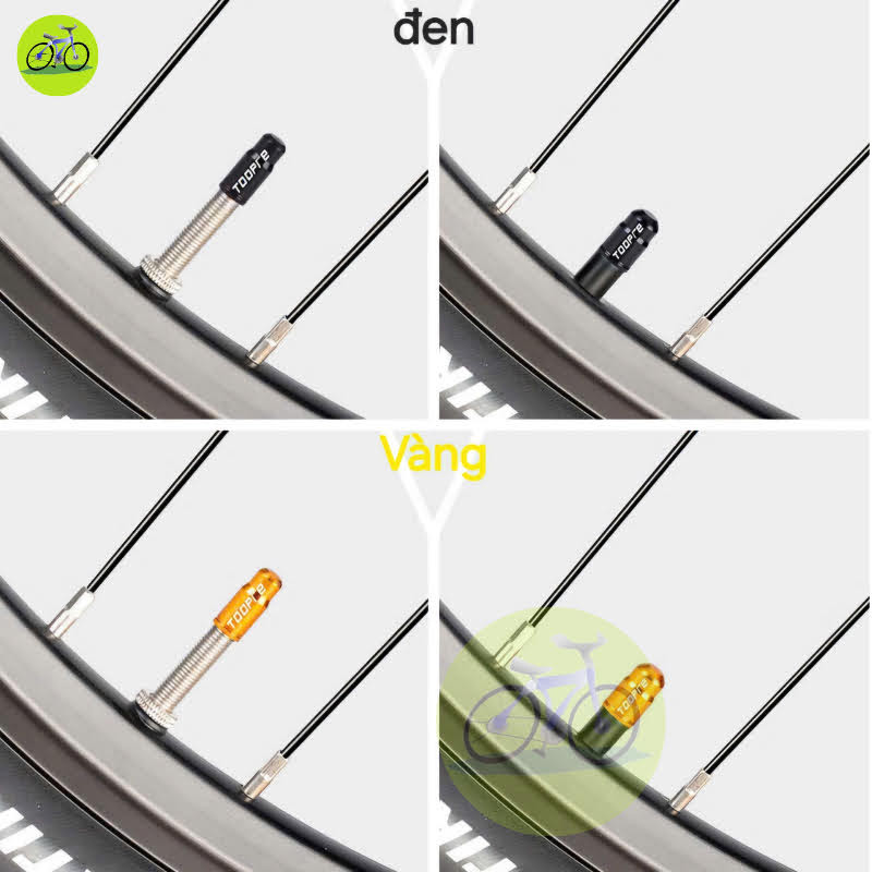 [HCM] Nắp chụp van xe đạp Nhôm Toopre/ Đầu bịt chân Van pháp FV Van Mỹ AV - 2 Nắp