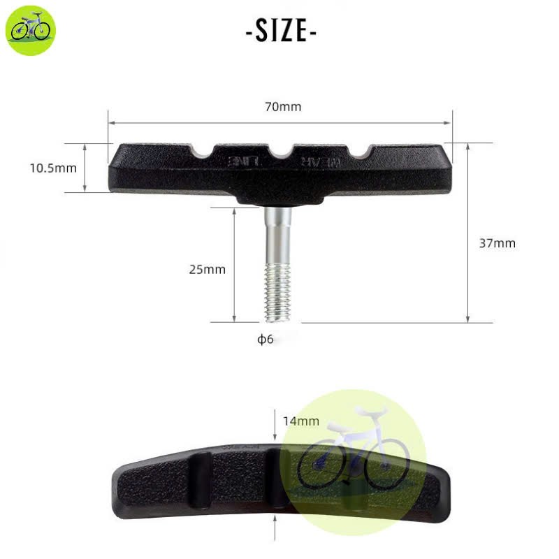 [HCM] Gôm V xe đạp Toopre / Má phanh thắng V Xe Tuoring, MTB và leo núi