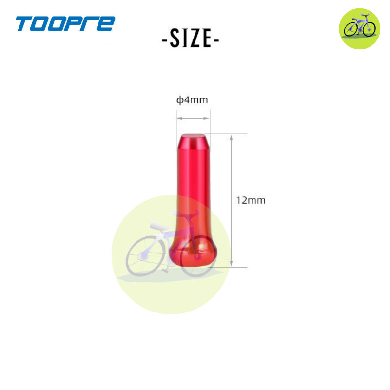 [HCM] ĐẦU CHÌ BẤM CÁP TOOPRE DÂY ĐỀ DÂY THẮNG XE ĐẠP NHIỀU MÀU - 5 ĐẦU