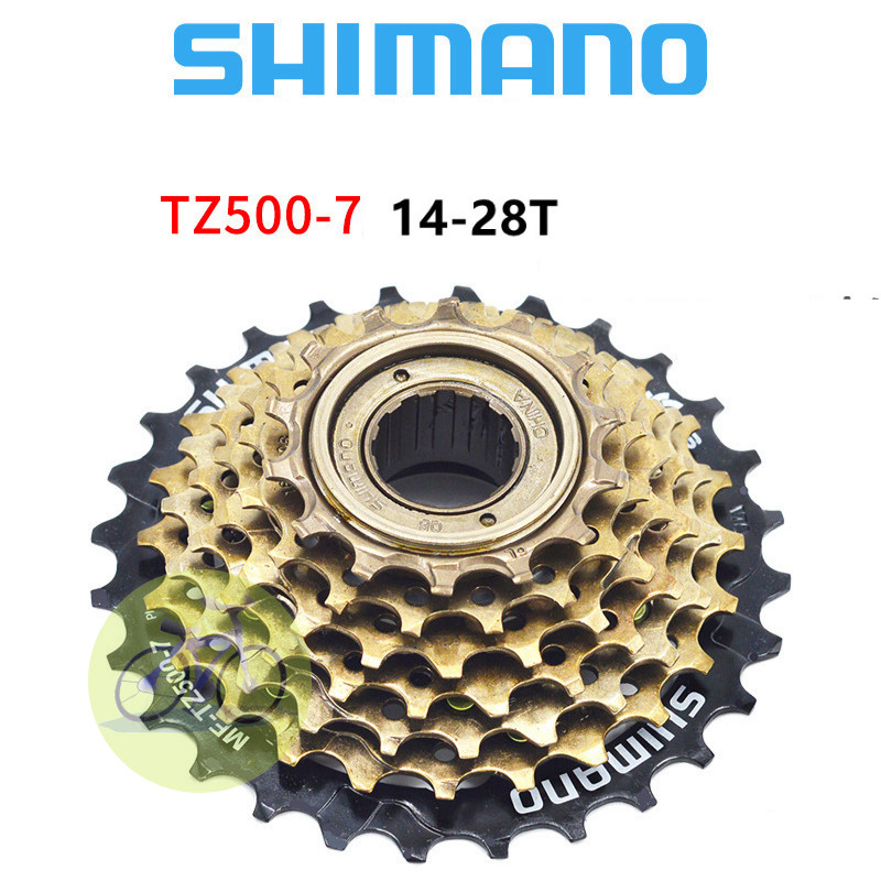 [HCM] Líp 6 7 tầng Shimano MF TZ500- 6 / 7 vặn 14T - 28T / 34T cho xe đạp