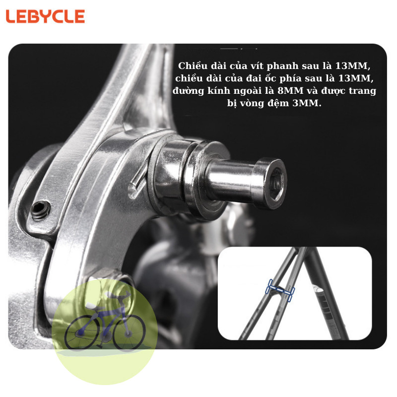 [HCM] Ngàm Thắng Road Lebyclc Càng C , Phanh Chữ C 3 Lá Nhôm Cho Xe Đạp Đường Trường