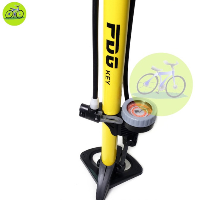Bơm xe đạp áp 160psi/11kg, Có đồng hồ đo cao cấp FDG, Ống bơm xe đạp xe máy đa năng