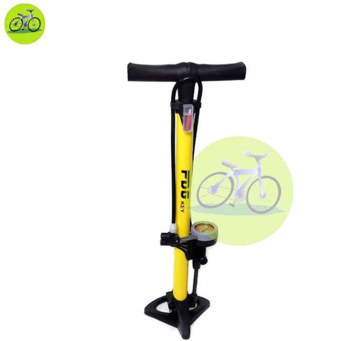 Bơm xe đạp áp 160psi/11kg, Có đồng hồ đo cao cấp FDG, Ống bơm xe đạp xe máy đa năng