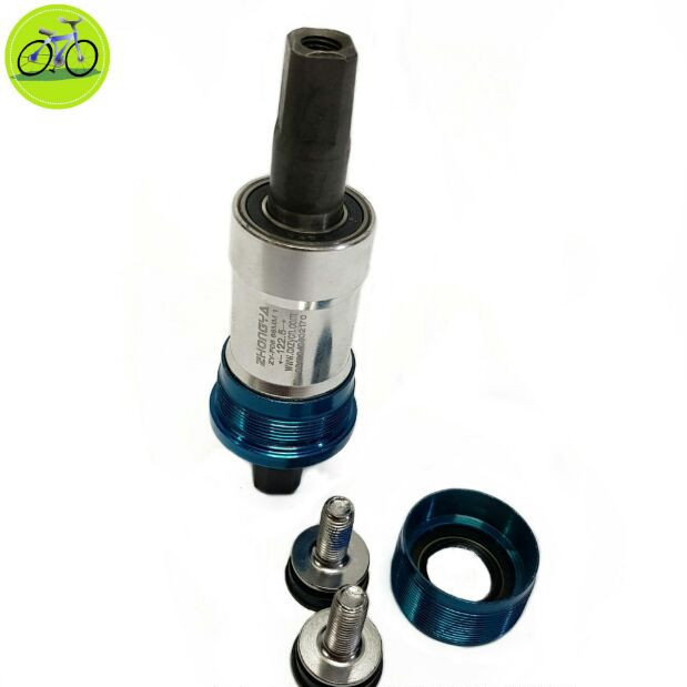 Trục giữa bạc đạn xe đạp cốt vuông 110.5-122.5mm