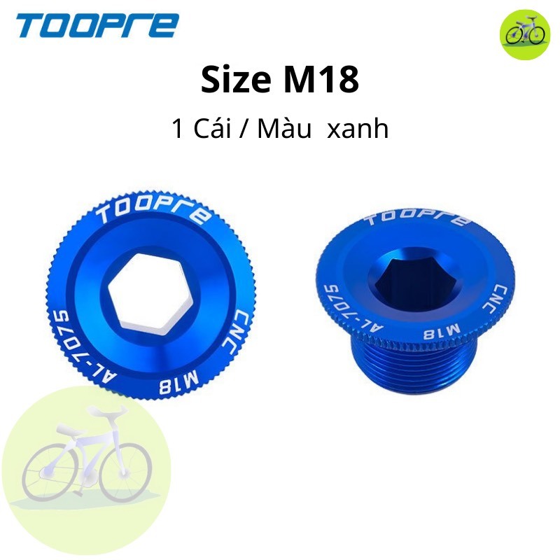 [HCM] Ốc vặn đùi đĩa trục rỗng cho xe đạp TOOPRE M18 M19 M20 Tích Hợp Chainring Hợp kim nhôm