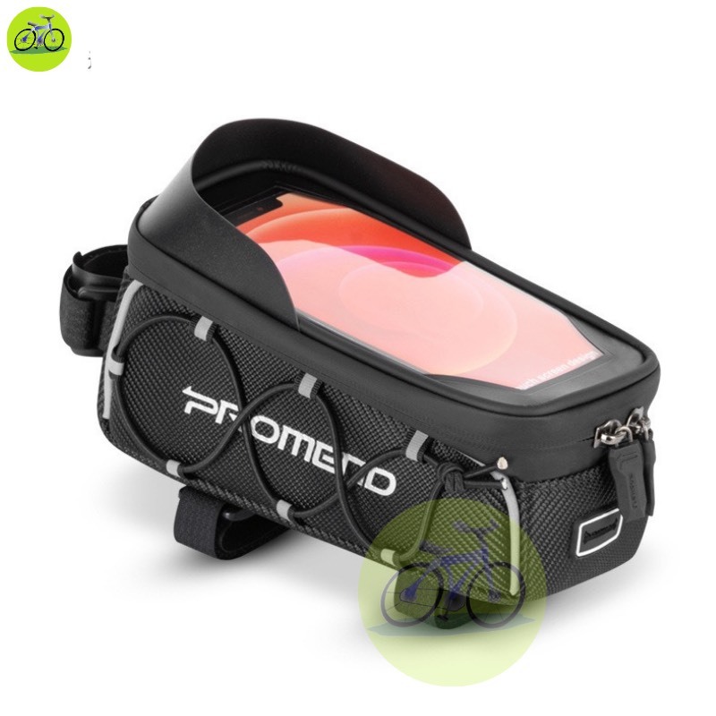 Túi treo sườn xe đạp PROMEND túi cứng chống nước có mặt đêt điện thoại chuyên dụng