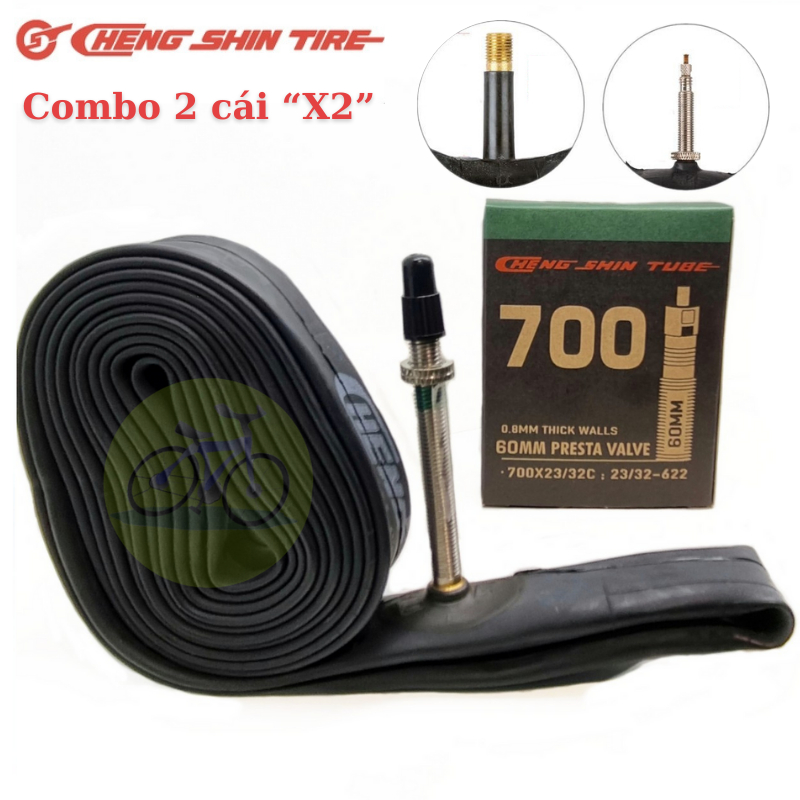 Ruột xe đạp - Săm CHENGSHIN 700x23/32c van 60,80 mm Presta Valve