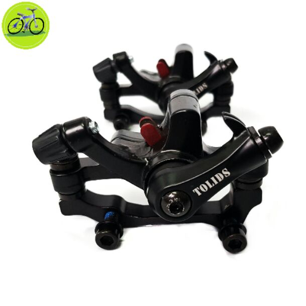 [HCM] Cùm phanh đĩa cơ xe đạp / Bộ heo thắng đĩa thể thao Bolids