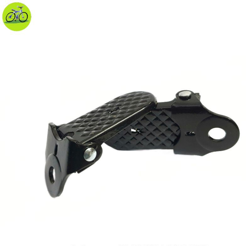 Gác để chân gấp xe đạp thép sơn màu đen