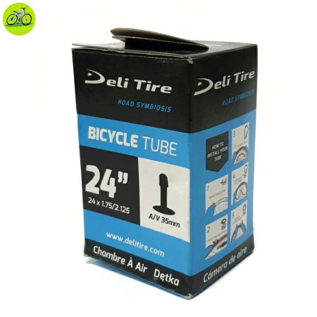 Săm ruột xe đạp Deli Tire 24 inch AV-48mm van Mỹ van xe may