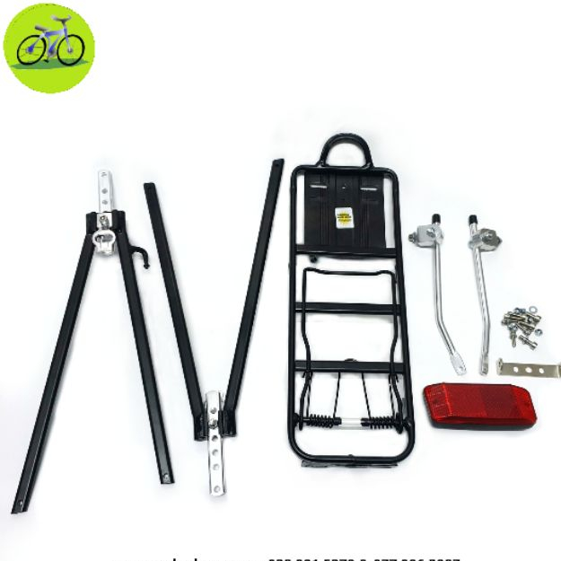 Gác baga xe đạp thể thao nhôm Touring đa năng 2 chân