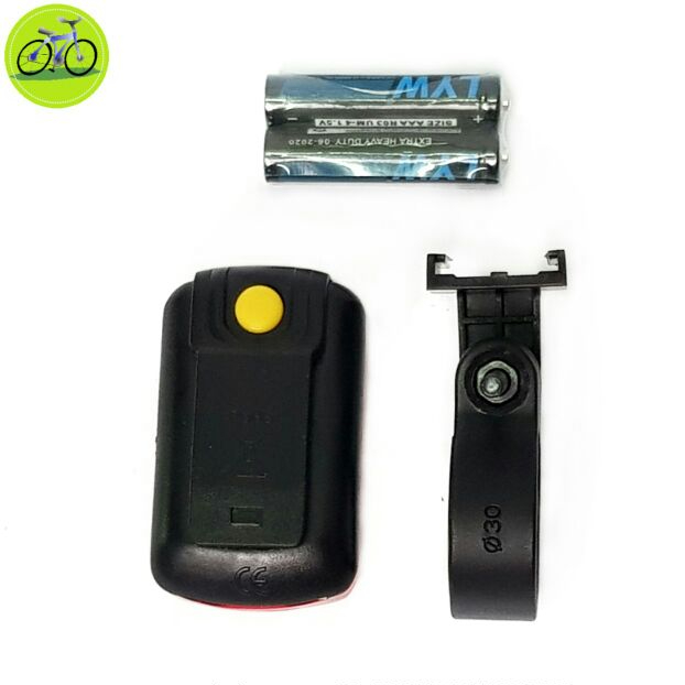 Đèn báo hiệu sau xe đạp hậu nháy đỏ pin