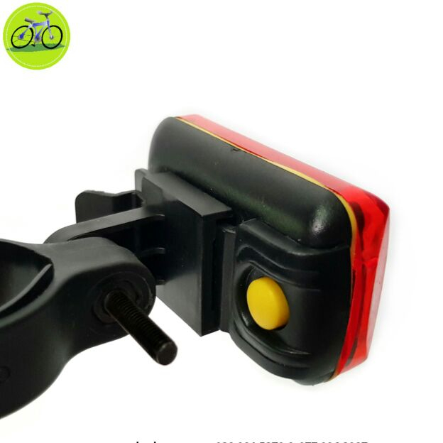 Đèn báo hiệu sau xe đạp hậu nháy đỏ pin
