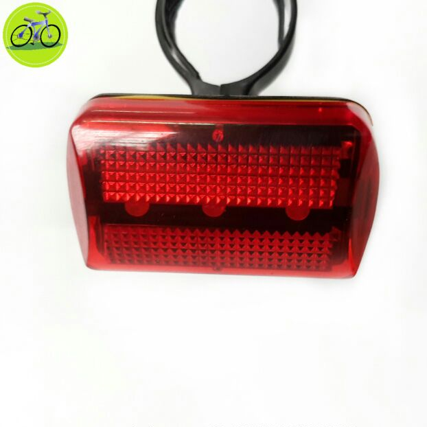 Đèn báo hiệu sau xe đạp hậu nháy đỏ pin