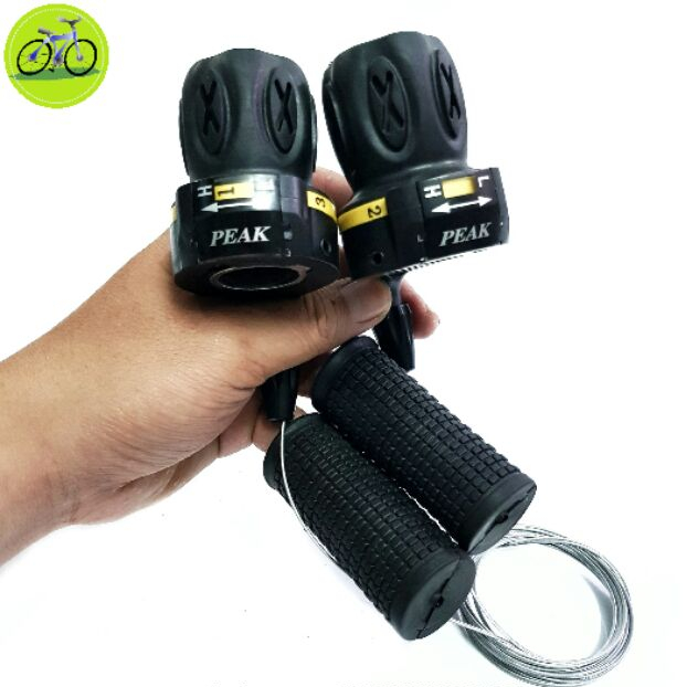 Cặp tay đề vặn xe đạp thể thao 3x7